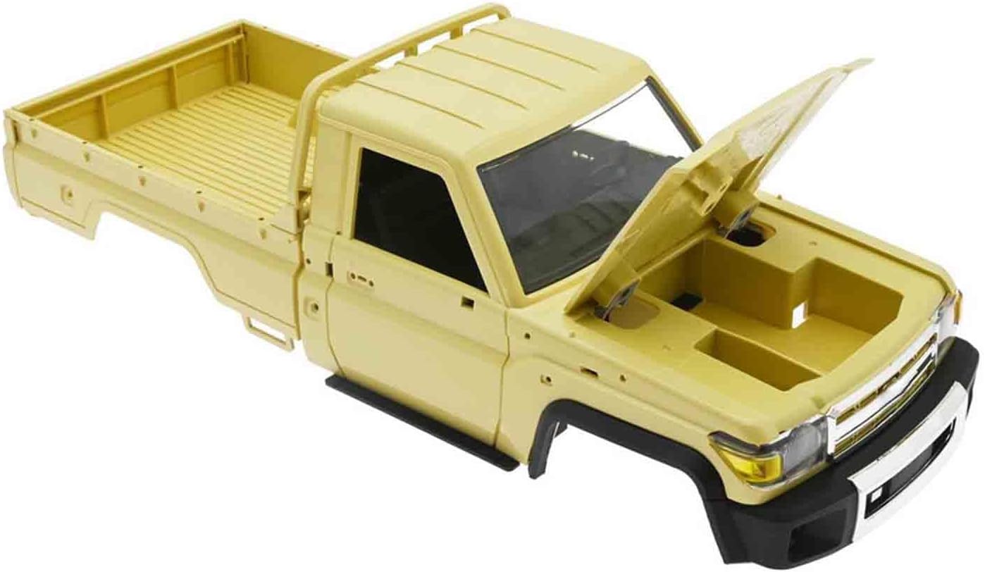 RC Pickup Shell RC Trucks Body Shell RC Spare Parts RC Body Shell for MN82 1:12 RC Crawler DIY Modification Accessory, Yellow