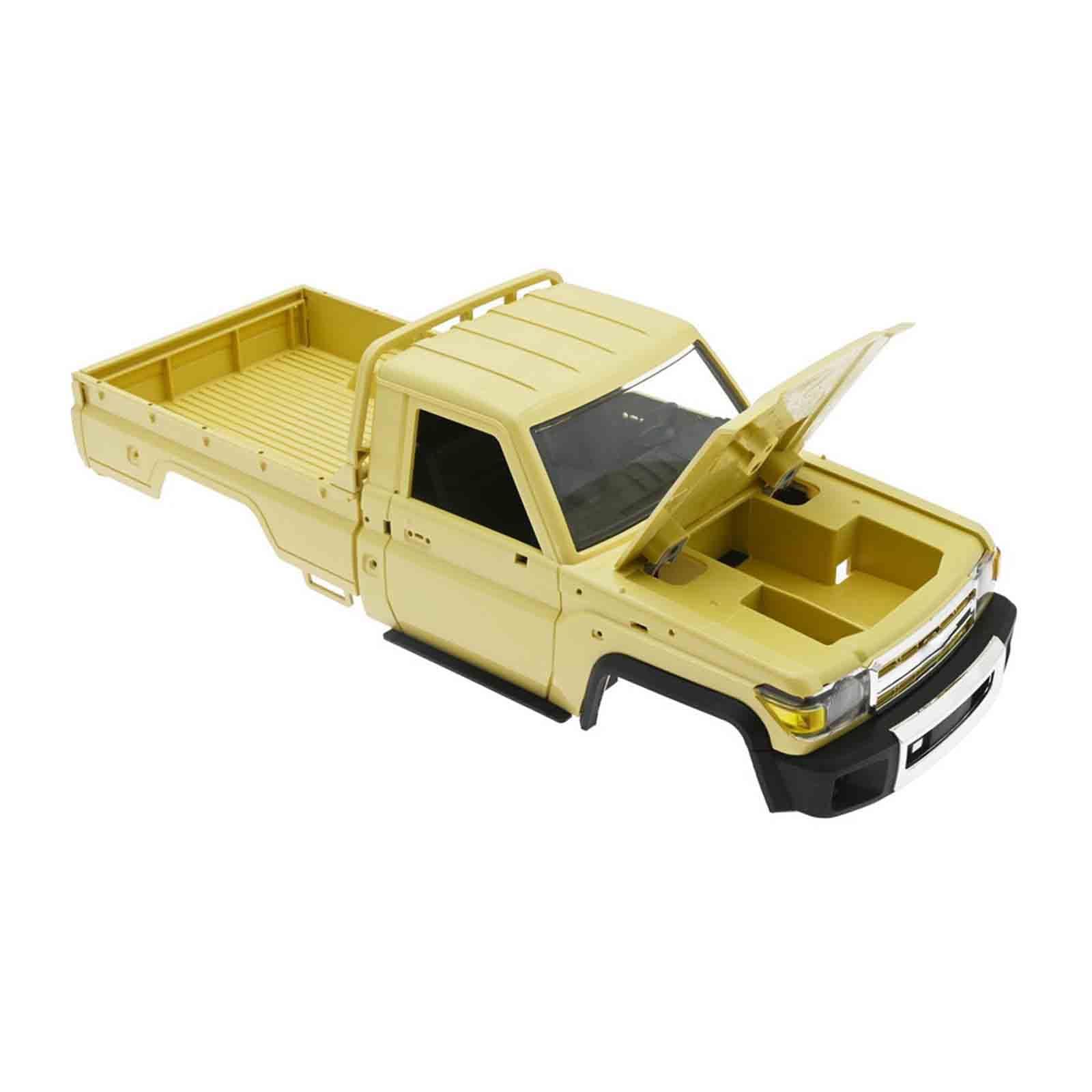 Harilla Carrocería para Camión RC de Control Remoto, Fácil de Instalar, Actualización DIY RC MN82 1:12, Piezas de Repuesto para Camión RC, Amarillo