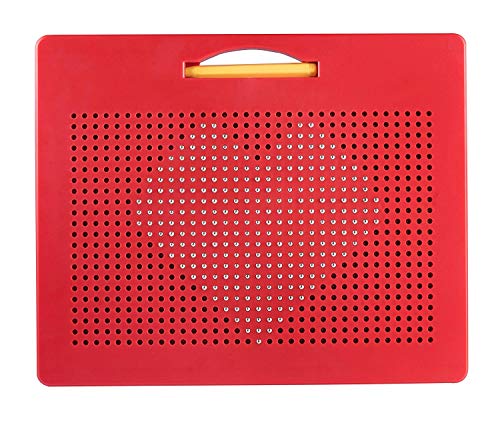Playmags Magnetic Drawing Board, Large Writing Tablet for Kids & Toddlers, Magnet Beads w/Drawing Stylus, (12" x 10") - STEM Educational Activities for Boys & Girls Ages 4-8 - Thumbnail 5