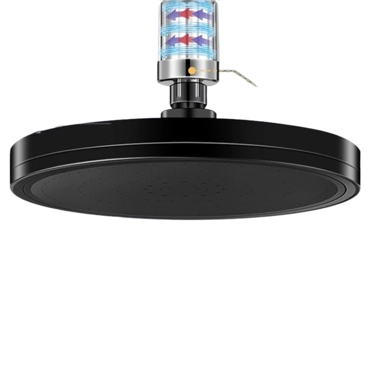 Pomme de douche haute pression contre le calcaire avec grand jet de douche rond