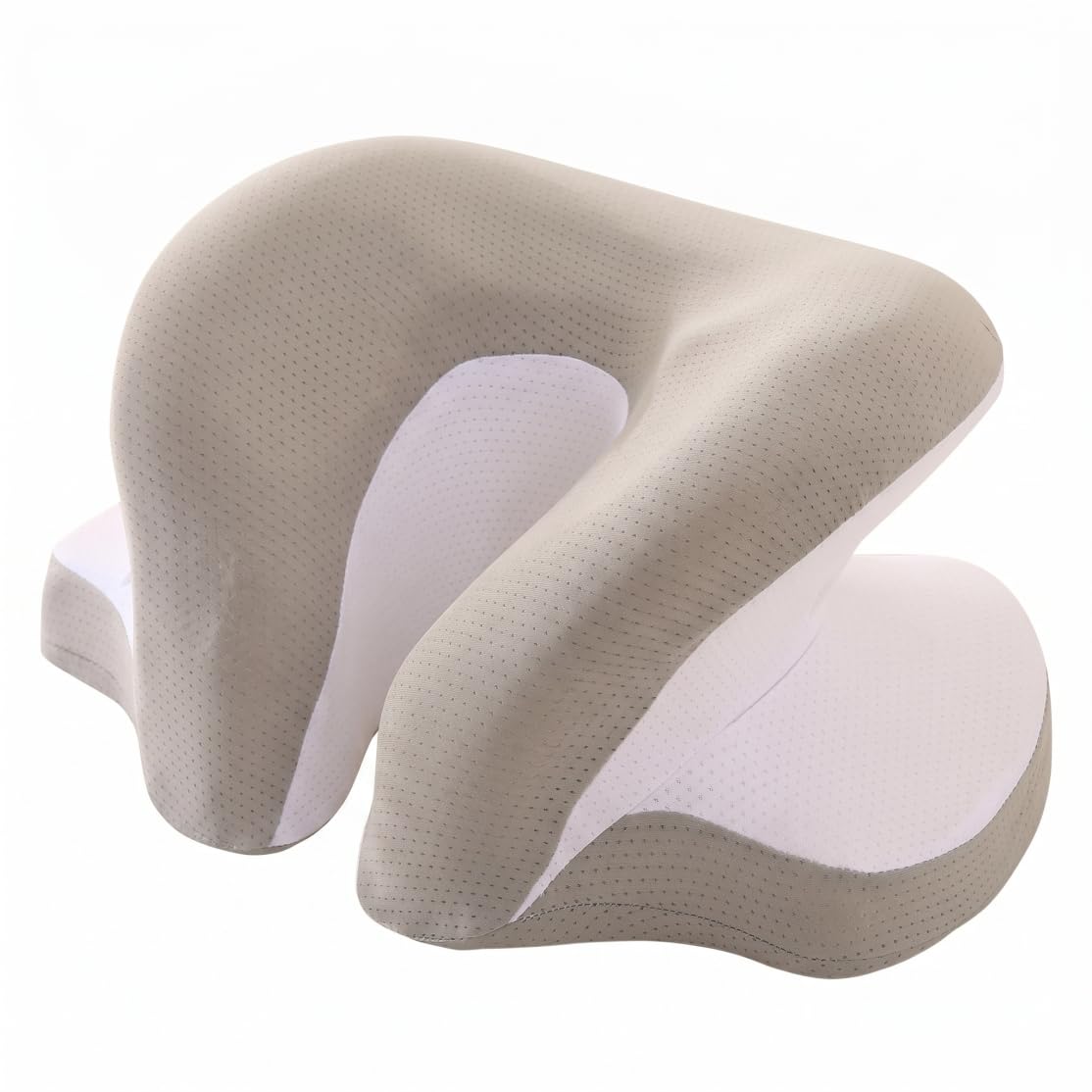BEAHING Desk Pillow for Napping, 3D Memory Foam Office Pillow Cooling Ice Silk Fabric Pillows for Women Men, 13x9x5 Inch, Desk