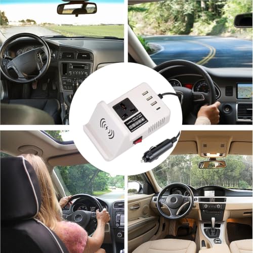 Inversor automotriz de 200W para cargar la computadora en tus viajes 4