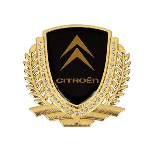 FOKAI Auto Emblem, für Citroen C4L C-Quatre C3-XR C3L C-Elysee Citroen C5 Aircross Citroen C-Triomphe Lenkrad Haube dekorative Accessoires FOKAI Auto Emblem, für Citroen C4L C-Quatre C3-XR C3L C-Elysee Citroen C5 Aircross Citroen C-Triomphe Lenkrad Haube dekorative Accessoires