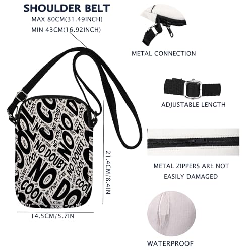 Image of VAMSII B TV Show Cool No Doubt Crossbody Bag B Fans Merch