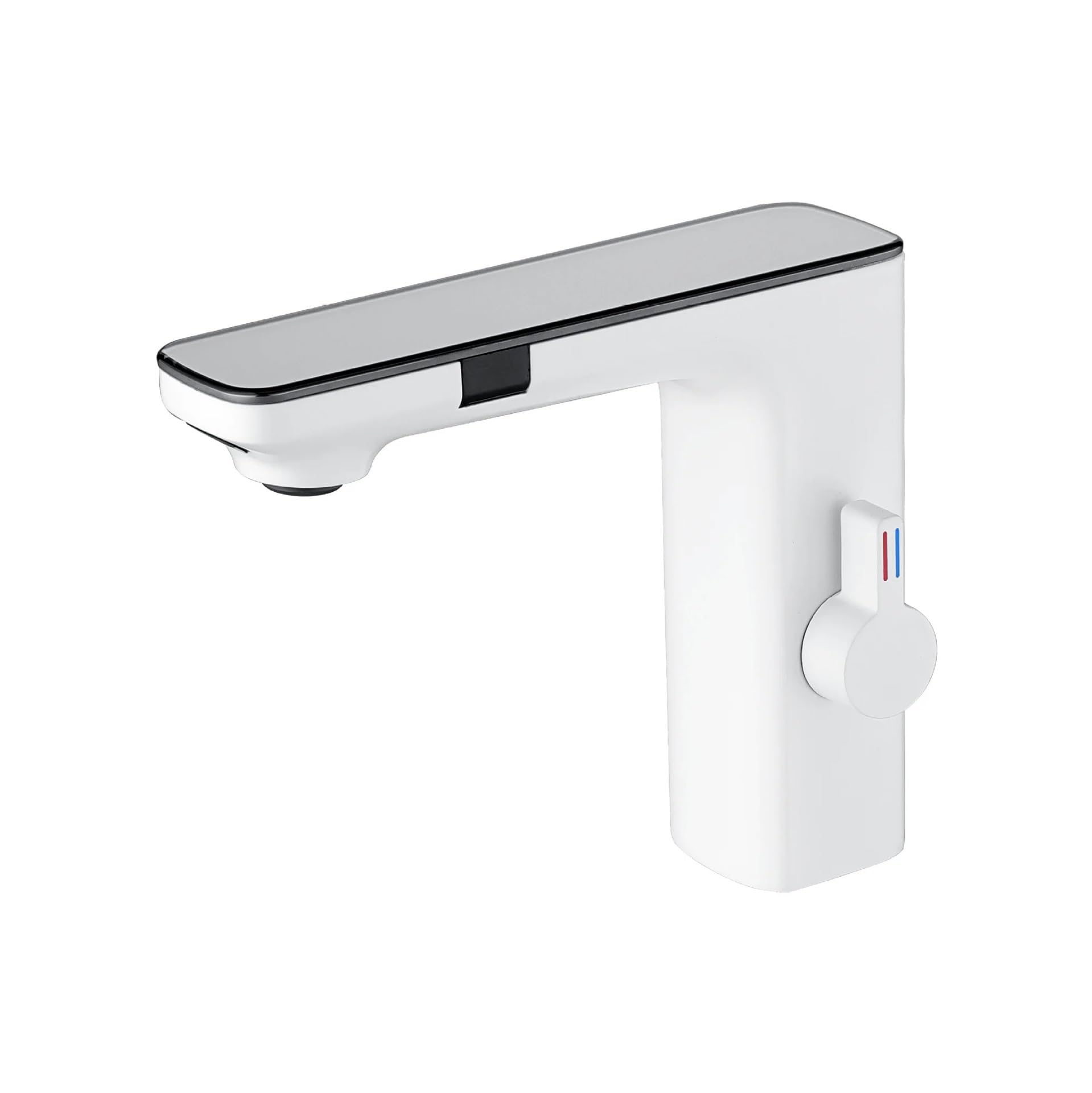 Robinet de lavabo numérique avec mitigeur chaud froid et capteur sans contact pour évier