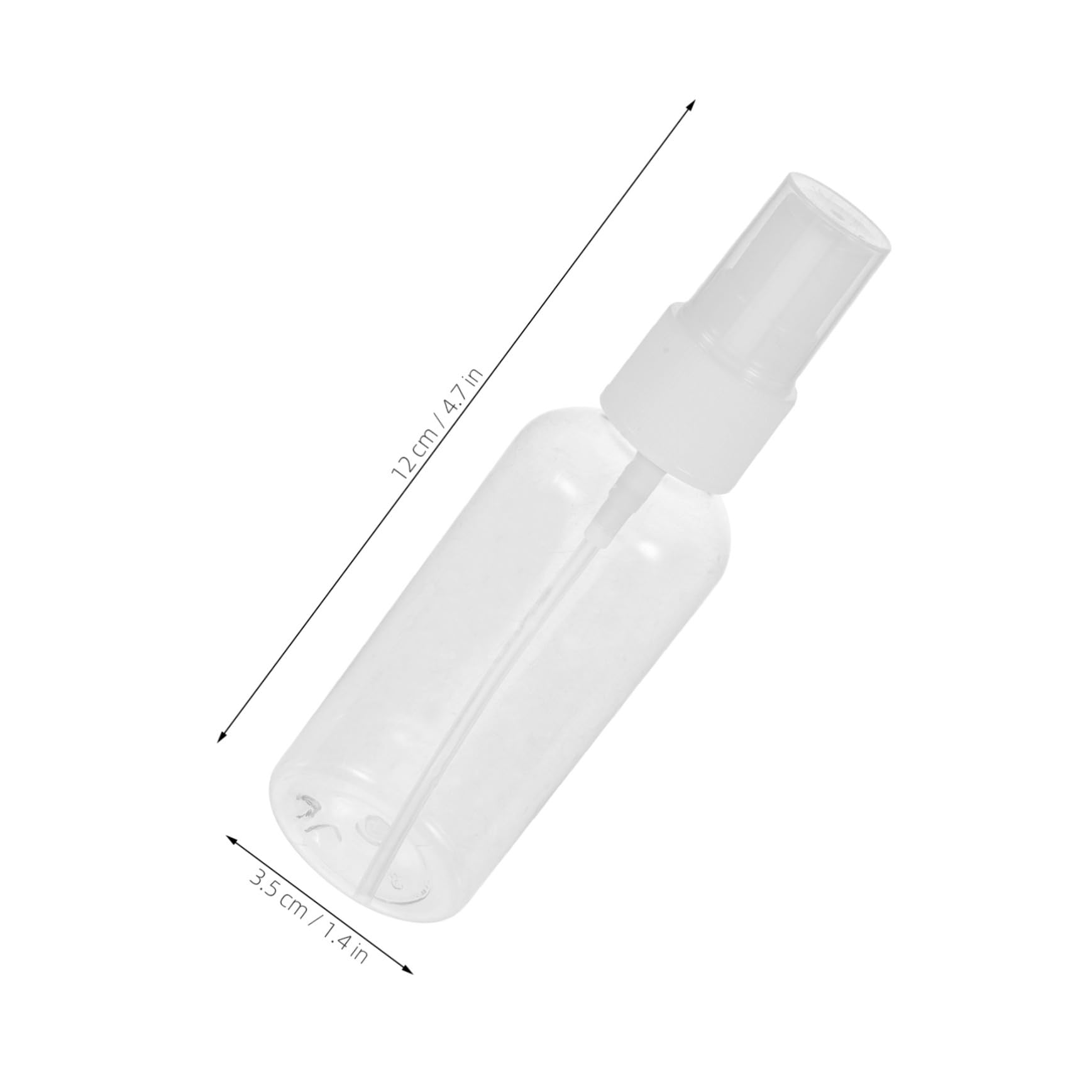 100stücke Sprühflasche Transparent Leer Nachfüllbar Reisegröße Parfümzerstäuber mit Feinem Nebel für Kosmetik Öl Pflanzen Pflege