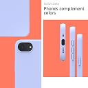 YATWIN Silicone Back Case for iPhone 16e, Soft-Touch Phone Back Cover for Apple iPhone 16e - Lilac gallery image
