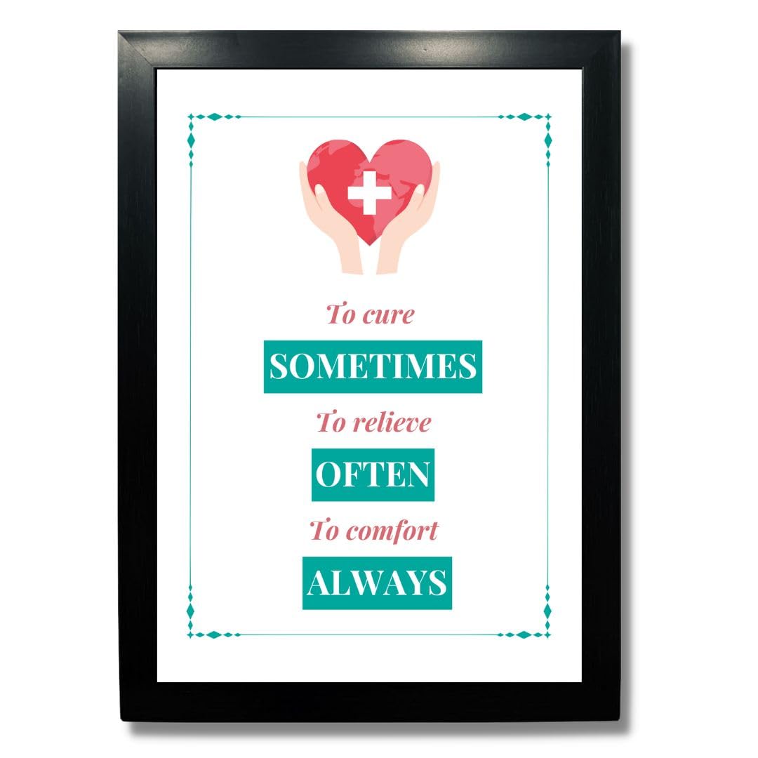 Motivational Doctor Quotes - Framed Art Print -11 Motivational Doctor Quotes - Framed Art Print -11