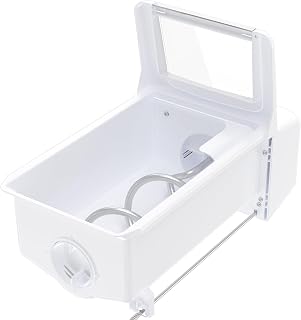 Upgraded WPW10558424 W10558424 Refrigerator Ice Bucket Replacement Compatible with Whirlpool Ice Maker Ice Tray WRS321SDHZ08, WRS321SDHZ05, WRS321SDHZ01, WRS322FDAM04 Parts for Whirlpool Ice Bin Tray