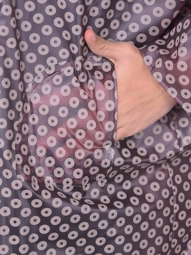 Image of Dollar Rainguard Kids' Full Sleeve Circle Printed Long Raincoat With Adjustable Hood and Pocket