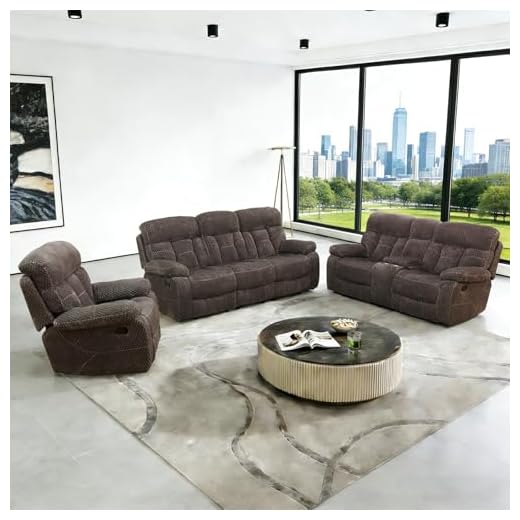 Versatile Recliner Sofa Set with Storage