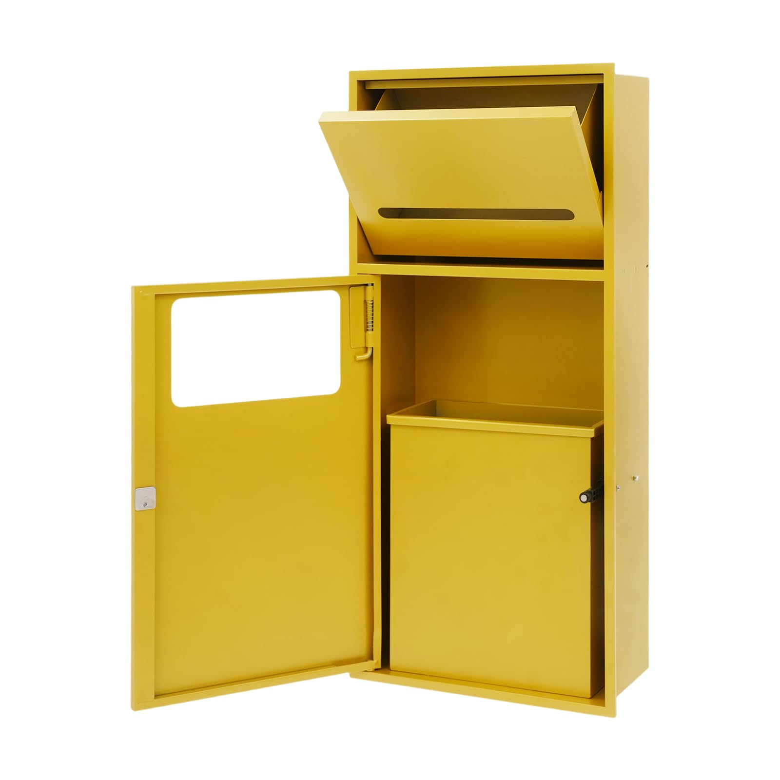 Armario de almacenamiento para inodoro, acero inoxidable 304, dorado, moderno, 28 x 13,5 x 60 cm, rectangular