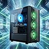 STGsivir PC Gamer Fixe, Computer Gaming, GeForce RTX 3050 6GB GDDR6, Core i7 fino a 3,9 GHz,16 GB RAM, 512 GB SSD, WiFi 6, BT 5.0, Ventilatore RGB x3, Windows11 Pro