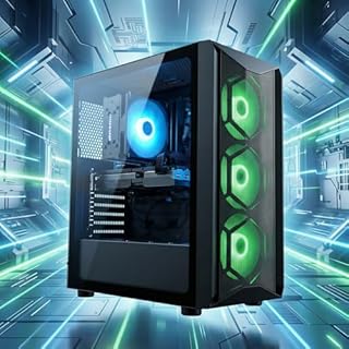 STGsivir PC Gamer Fixe, Computer Gaming, GeForce RTX 3050 6GB GDDR6, Core i7 fino a 3,9 GHz,16 GB RAM, 512 GB SSD, WiFi 6, BT 5.0, Ventilatore RGB x3, Windows11 Pro