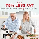 DASH Tasti-Crisp™ Ceramic Air Fryer Oven, 2.6 Qt., Cream – Compact Air Fryer for Healthier Food in Minutes, Ceramic Nonstick Surface, Ideal for Small Spaces - Auto Shut Off, Digital, 1000-Watt