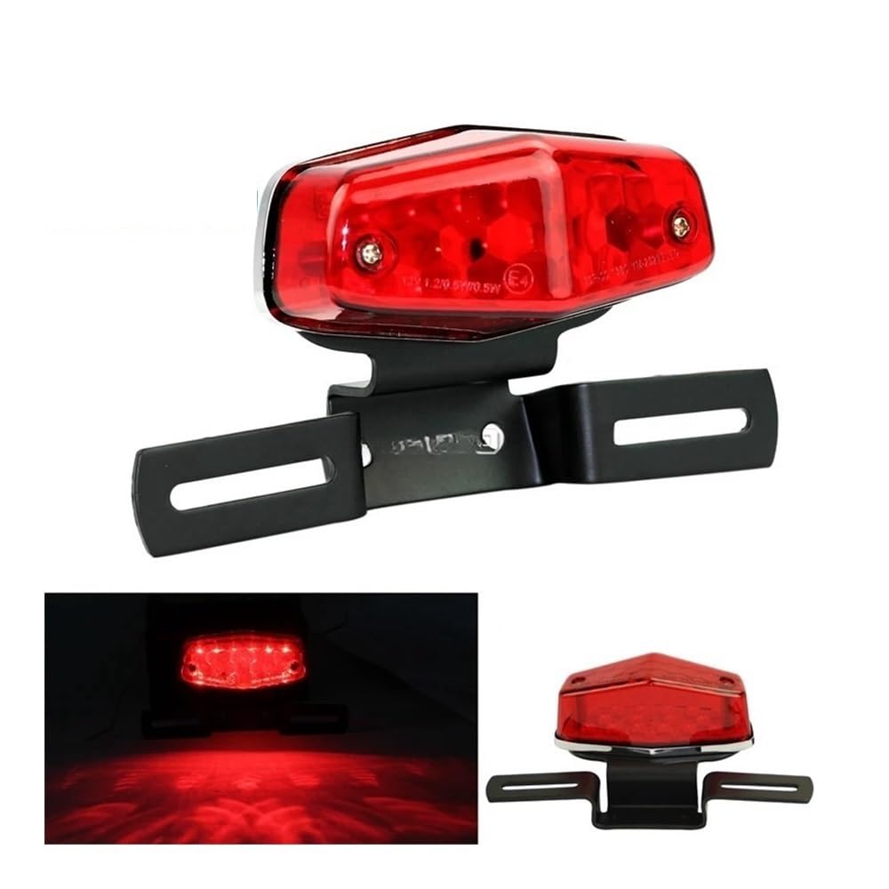 Luz Trasera LED Universal Para Motocicleta, Soporte Para Matrícula, Luz Trasera De Freno Para Ha&rley Para Kawa&saki Para Ya&maha Luz trasera moto