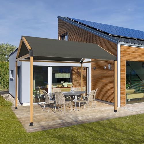 Pergola Kit, 30° Slanted Roof Bracket Set, Roof Wall Mount Extension Bracket Kit,4" x 4" (Actual: 3.5x3.5 Inch) Powder-Coated Pergola Hardware for Porch,Gazebo, Backyard(10pcs) - Image 6