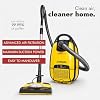 Vapamore MR-500 Vento Canister Vacuum, Professional-Grade Vacuum System with Turbo Pet Brush, Adjustable Suction, Extended Reach and 26 Power Cord
