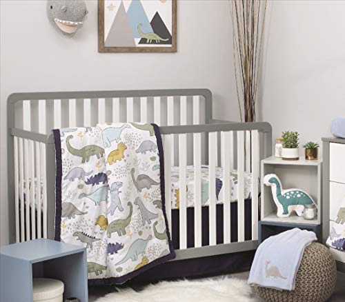 Nojo Little Dinosaurs - 4-Piece Nursery Crib Bedding Set #TOP12