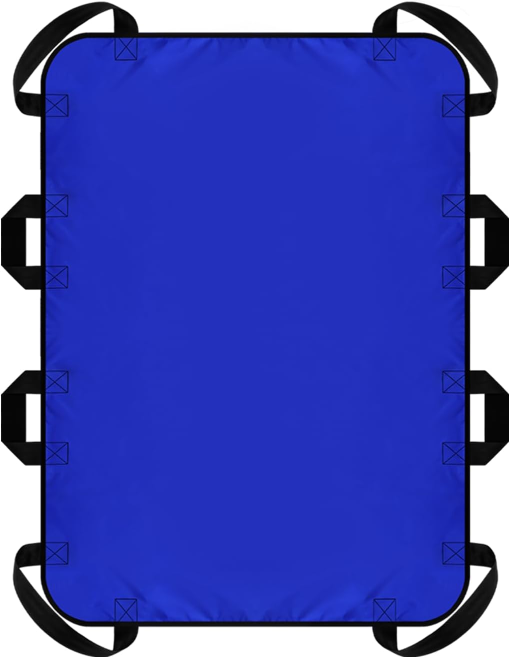 YHK Positioning Bed Pad, Draw Sheet, 8 Reinforced Handles, Reusable & Washable Transfer Sheet for Turning, Lifting, Repositioning, Lightweight Double-Sided Nylon Fabric (Blue, 34"x 52"- Pack of 1)
