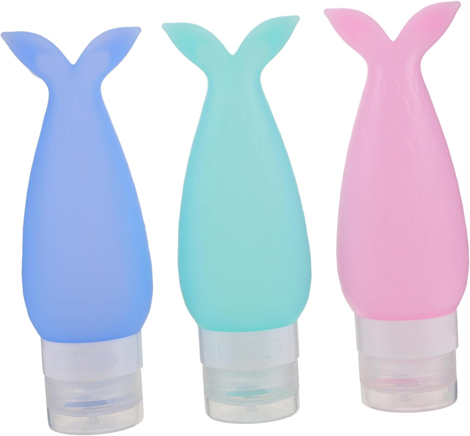 3pcs Silicone Lotion Bottle Emulsion Bottles for Travel Sub Packaging As Empty Storage