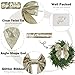 AIMUDI Champagne Glitter Wired Ribbon Bows with Twist Tie 5.5