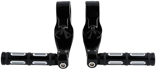 Miniatura 3 de Green-L Estriberas universales para motocicleta de 1 14 pulgadas con abrazadera en ángulo corto para Harley Touring Road King Street Glide Electra