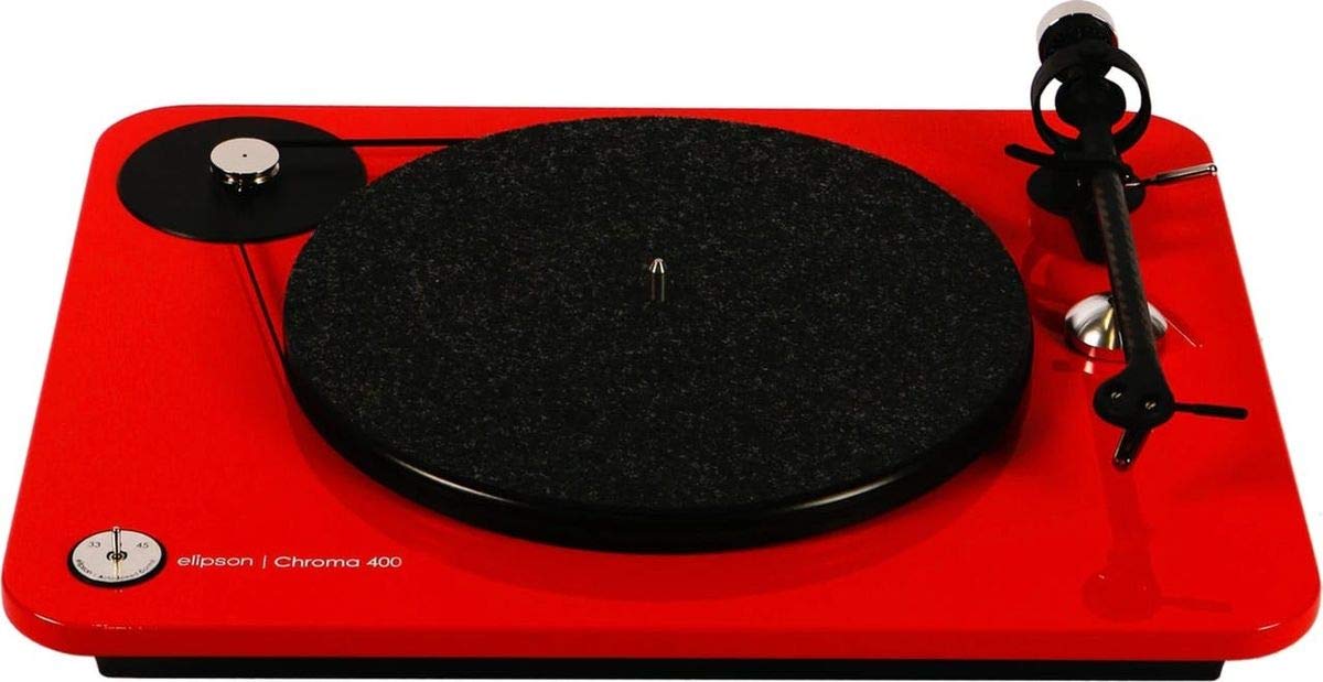 Giradischi con trazione a cinghia 33/45 rpm - Elipson Chroma 400 (Rosso)