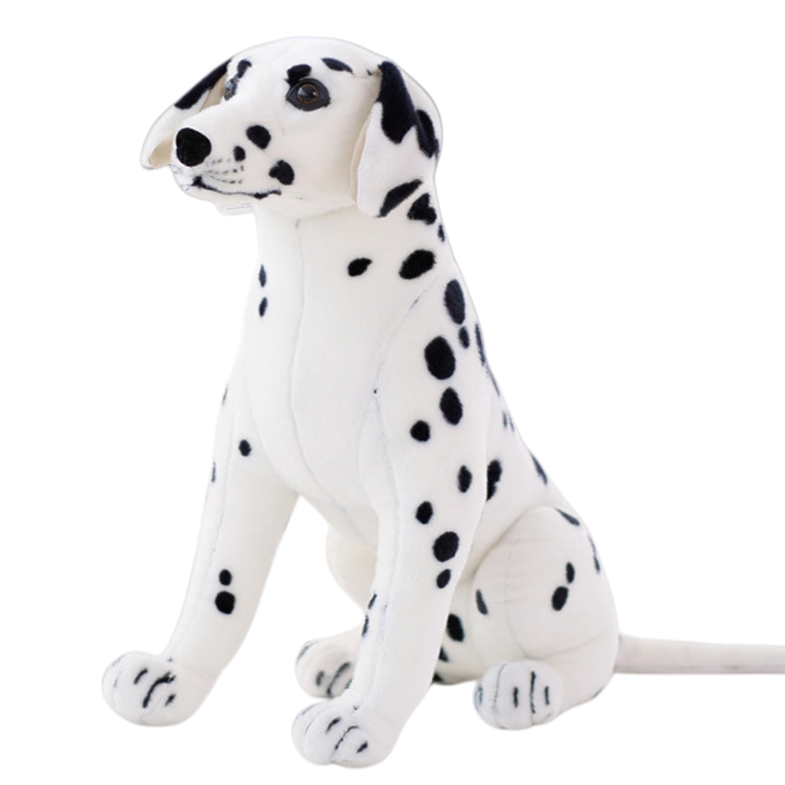 Dalmatiner Hund Kuscheltier, Realistischer Dalmatiner Plüschtier, Plüsch-Hund, Kuscheltier für Kleinkinder & Kinder, weich und kuschelig (90 cm,Stehend)
