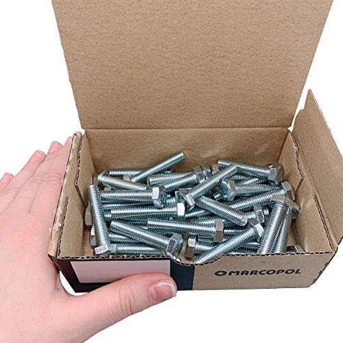 (40 Stück) DIN 933 Stahl Sechskantschrauben M8 x 40 mm Sechskantschrauben Vollgewinde Sechskantschrauben (40, M8 x 40 mm)