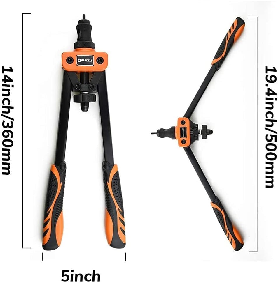 Gearzaar Nietmuttern-Zange Set – Für M3 Bis M12, Inkl. Einsätze, Kohlenstoffstahl, Neu 2026