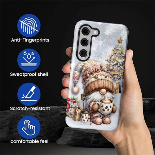 TAMEFOX Case for Samsung Galaxy S24 FE,Anti Drop Scratch Protective Phone Cover Case for Women Girl-Christmas Decorations-Santa Claus - image 5
