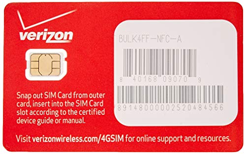 Verizon Nano Sized Sim Card 4G Lte, 4Ff Nfc - Samsug Galaxy S6, S6 Edge, Android #TOP1