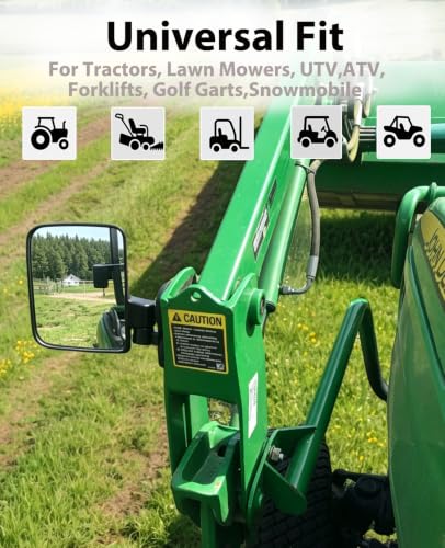 Image of Magnetic Tractor Mirrors Rear View Mirrors for Forklift Lawn Mower