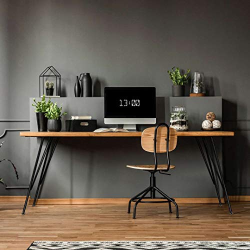 NewWay 28" Adjustable Hairpi Legs Levelers Design with Protectors Table Legs for DIY Bench Desk Coffee Table Office Table Bar Table, 4 Pieces