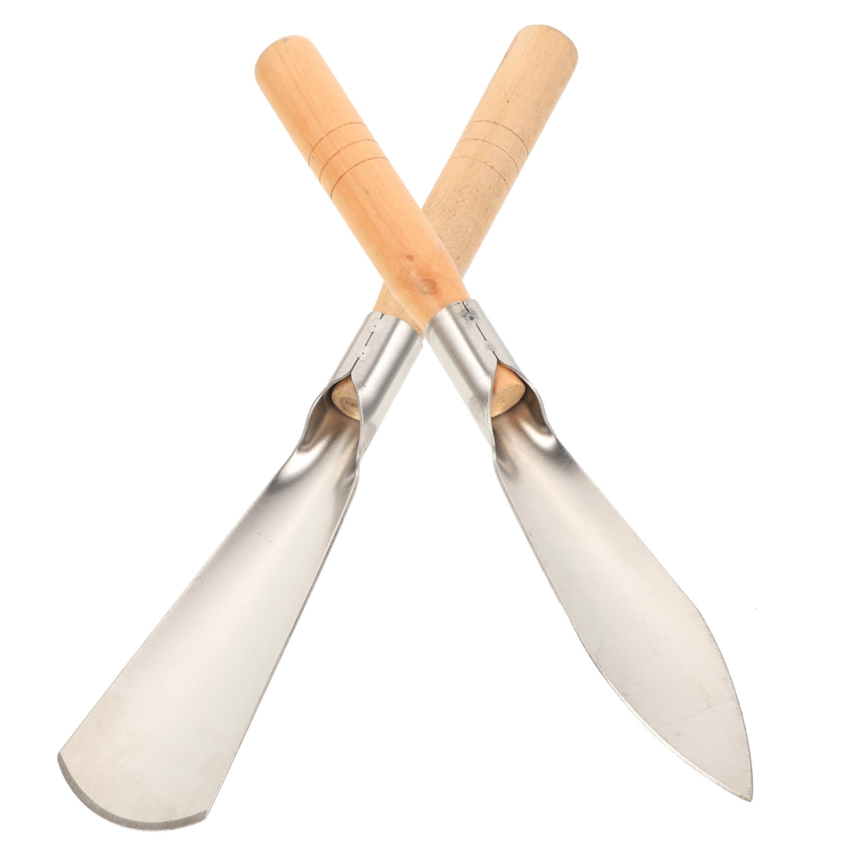 Happyyami Stainless Steel Trowel Set 2pcs Gardening Hand Tools Garden Cultivator Transplanting Trowel Weeding Tool