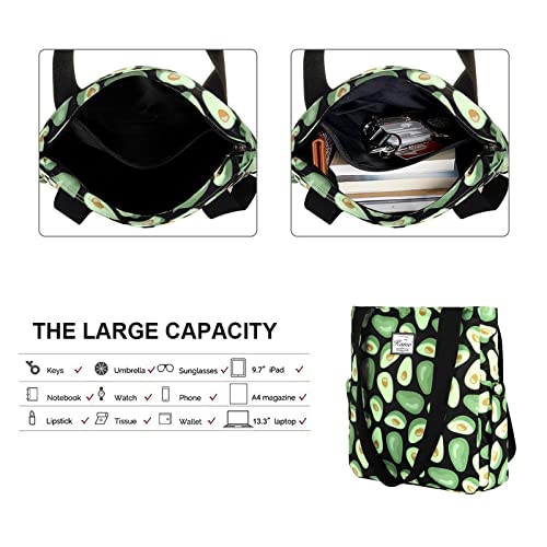 Image of KAMO Floral Tote Bag - Waterproof Lightweight Handbags Travel Shoulder Bag for Hiking Yoga Gym Swimming Travel Beach