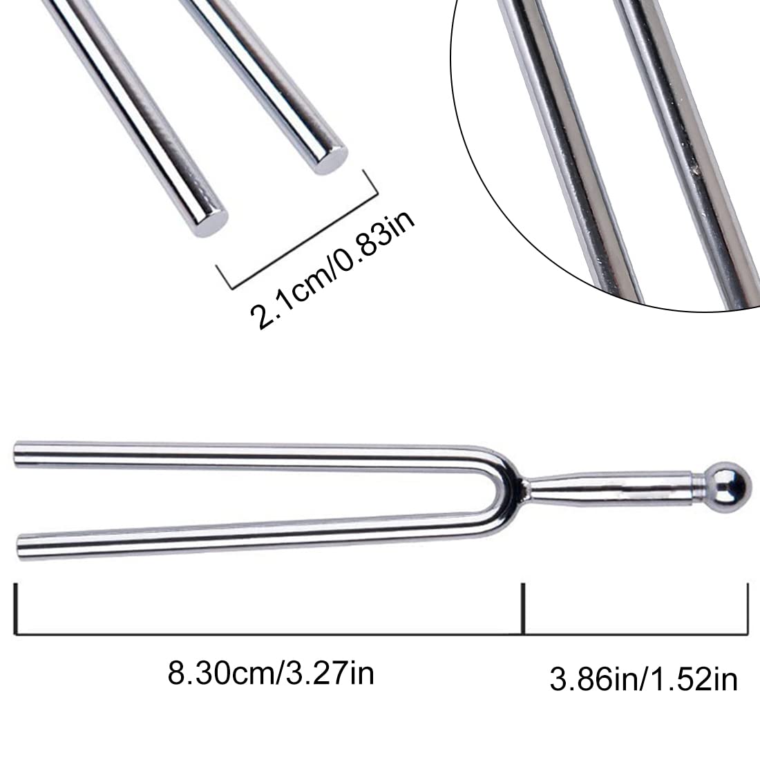 Diapason In Acciaio Inox A440 Hz - Per Accordare Violino E Chitarra In Modo Preciso - Foto 9