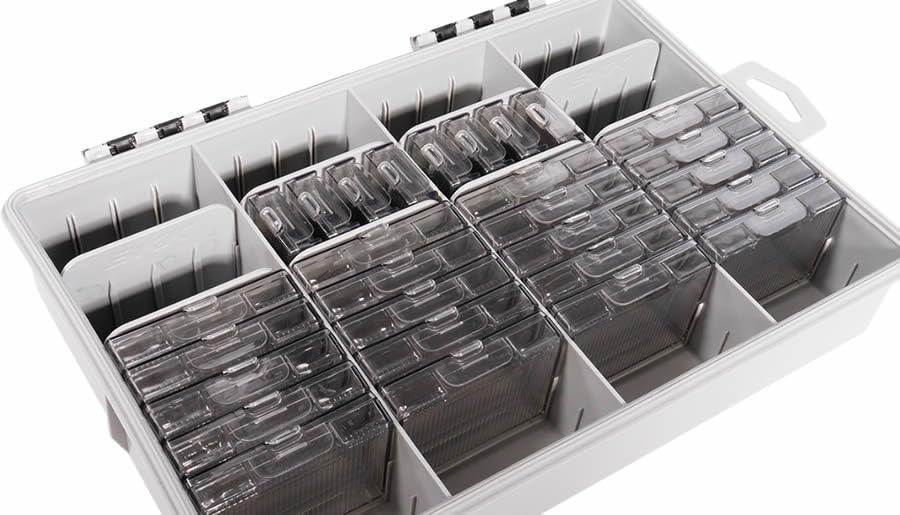 Système De Rangement BKK OCD Taille M – étanche, Compartiments Réglables – Pour Hameçons Et Accessoires Armor-Point