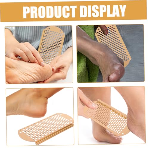 4 Limas para pies con diseño ergonómico y raspador de talones para piel muerta 4