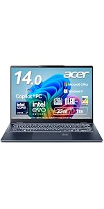 Amazon.co.jp: Acer ノートパソコン Swift Lite 14 AI Core Ultra 7