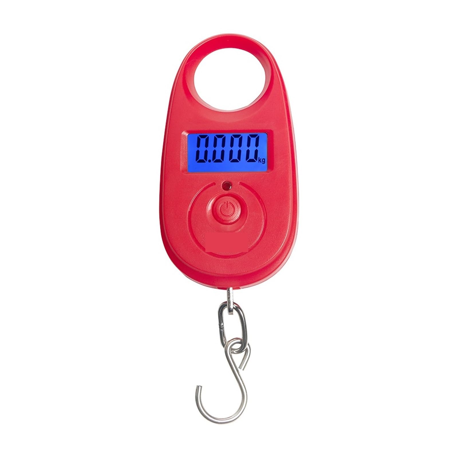 JVDDI Digital Hanging Scale 25Kg 5g Mini Digital Scale Electronic Fishing Weight Pocket Luggage Scales Hanging Hook LCD Weighing Heavy Duty Crane Hook(Rosso)
