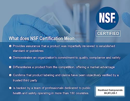 Food Grade Hydraulic Oil 100 | Food Grade Hydraulic FLUIDS IS0 100 | NSF Registered AS H-1 | Kosher and Halal Approved.Compare to Petro-Canada Purity FG | PETROCHEM (1 Gallon)