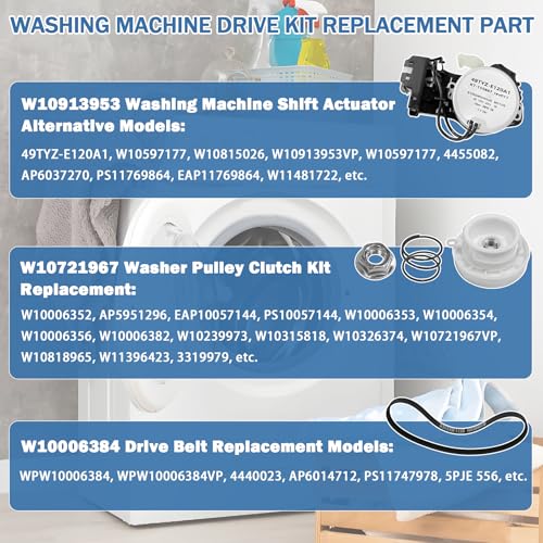 Image of Upgraded W10913953 W11481722 Washing Machine Shift Actuator Repair Kit