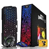 Hp Carbon Black Desktop Computer PC–Intel Core i5,16GB ARGB RAM,512GB SSD,GT-1030 Graphic Card,RGB KBM with AI Copilot Key,RGB Headphone,Webcam,Windows 11 (Renewed)