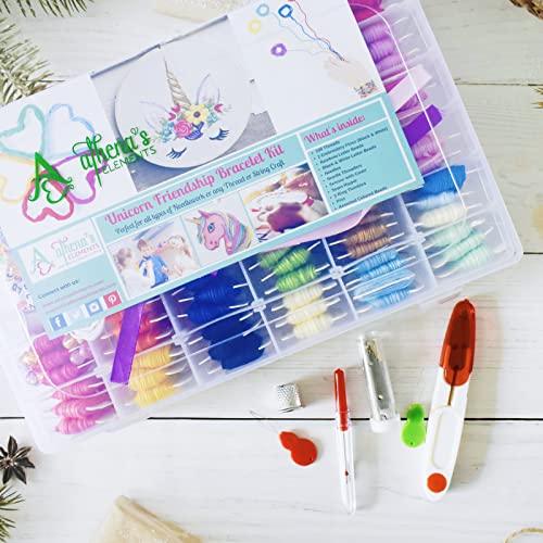 Embroidery Floss Friendship Bracelet String Kit - 276Pcs Embroidery Thread And Accessories - Colors Are Labeled With Std Embroidery Codes - Perfect Thread For Cross Stitch, Hand Embroidery, String Art #TOP1