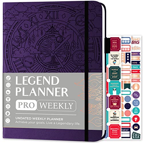 6 mejores diarios de planificación financiera 29 Legend Planner PRO - Agenda semanal y mensual de lujo para aumentar la...