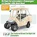 10L0L Golf Cart 4 Passenger Enclosure for Club Car Precedent Short Roof 57.5