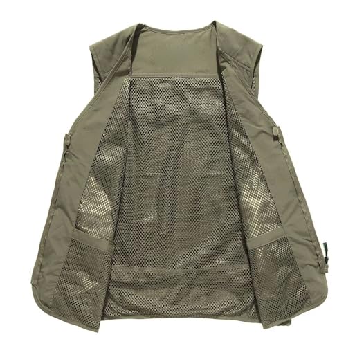 Chaleco de algodón con múltiples bolsillos para optimizar el almacenamiento masculino 5