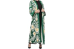 Uzbek Robe: Graceful Linen Attire for Women
